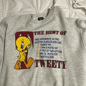 Vintage tweety crew neck